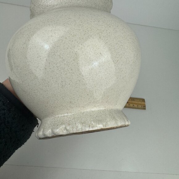 Vtg Pfaltzgraff Pitcher Speckled Cream Off White Cottage Farmhouse Colonial - Picture 16 of 17